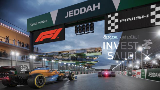 “Invest Saudi” announces its Partnership with Formula 1 STC Saudi Arabian Grand Prix